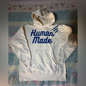 Human Made Dry Alls Cream/White Hoodie: Size Medium